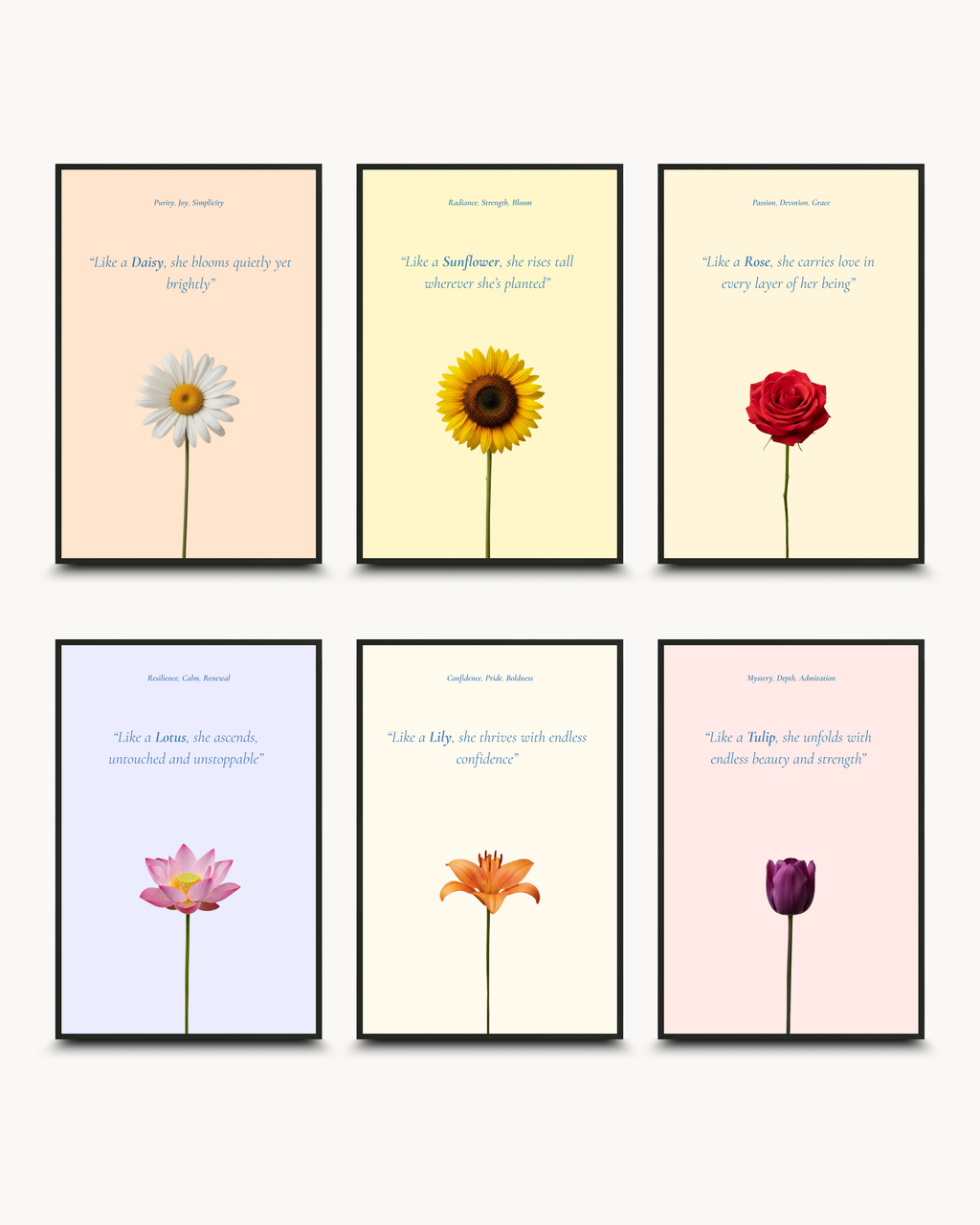 Motivational: Blossom - Set of ६