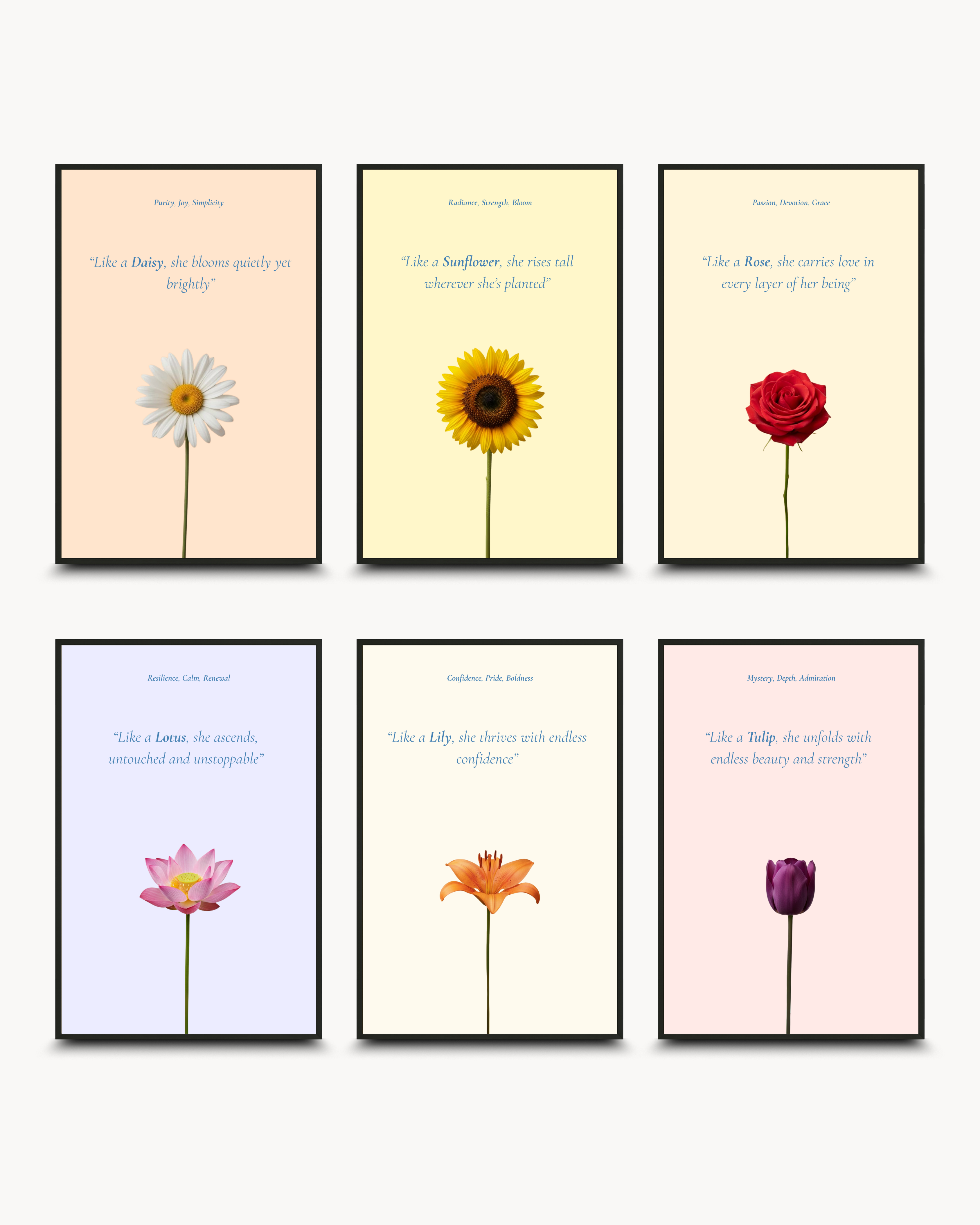 Motivational: Blossom - Set of ६