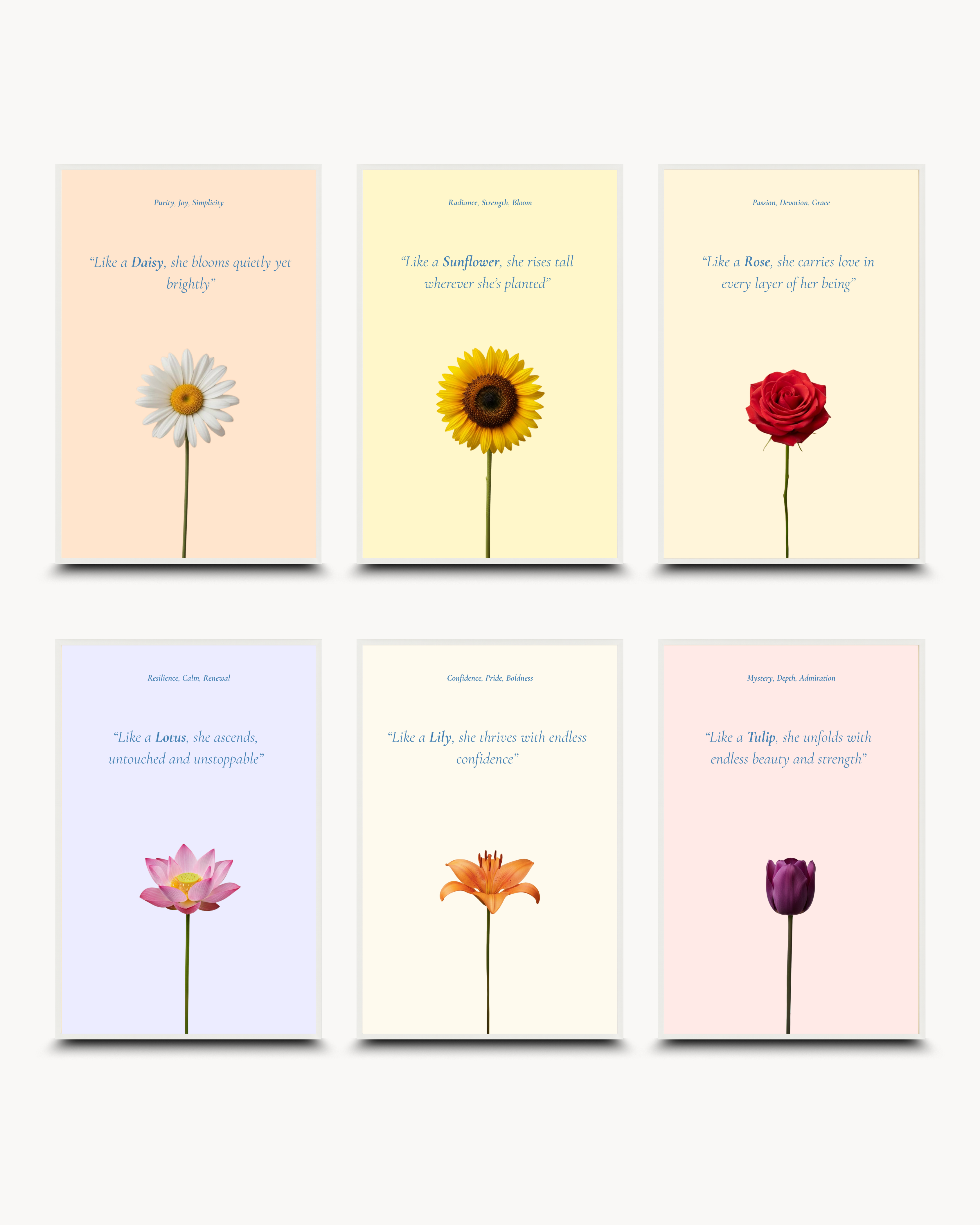 Motivational: Blossom - Set of ६