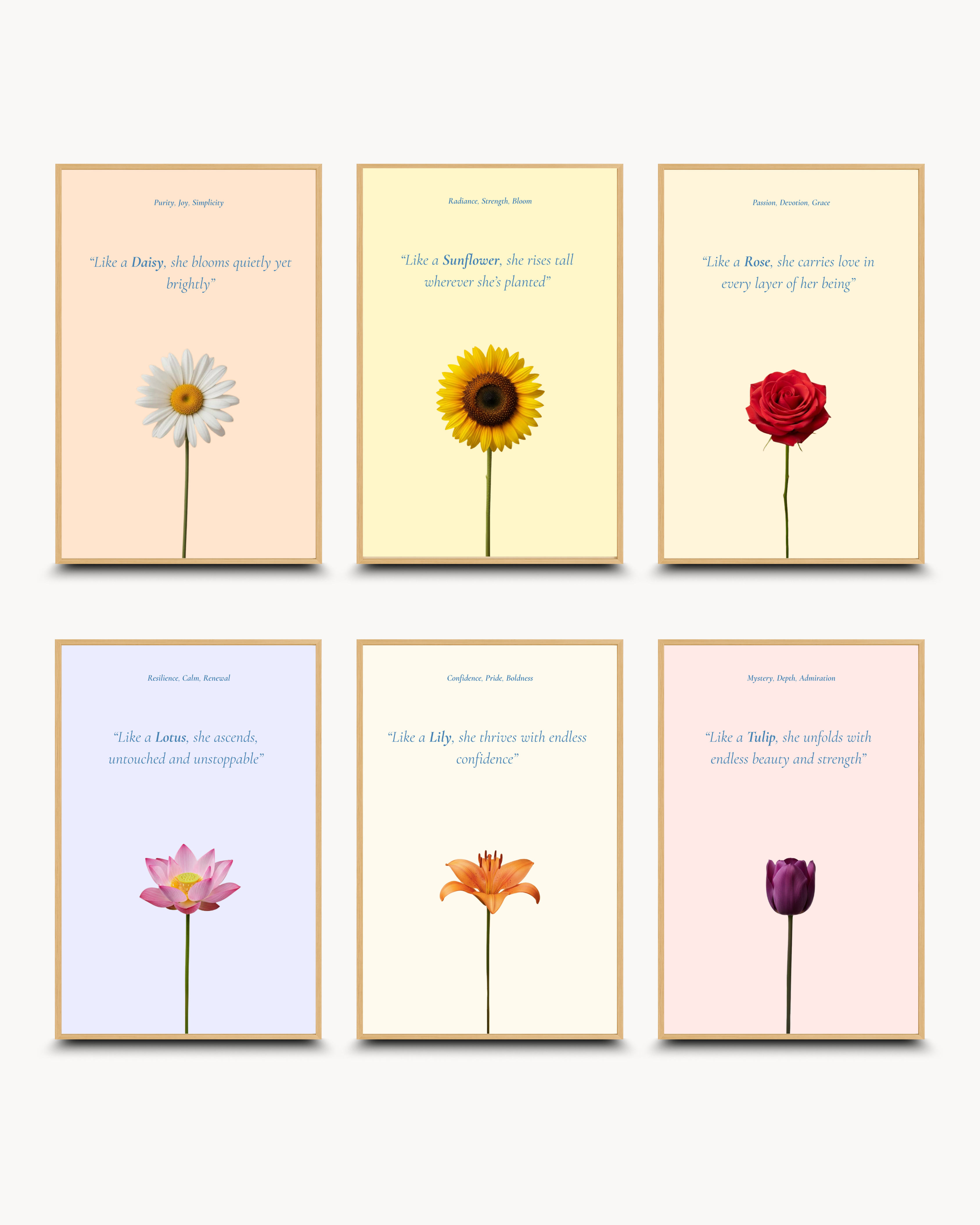 Motivational: Blossom - Set of ६
