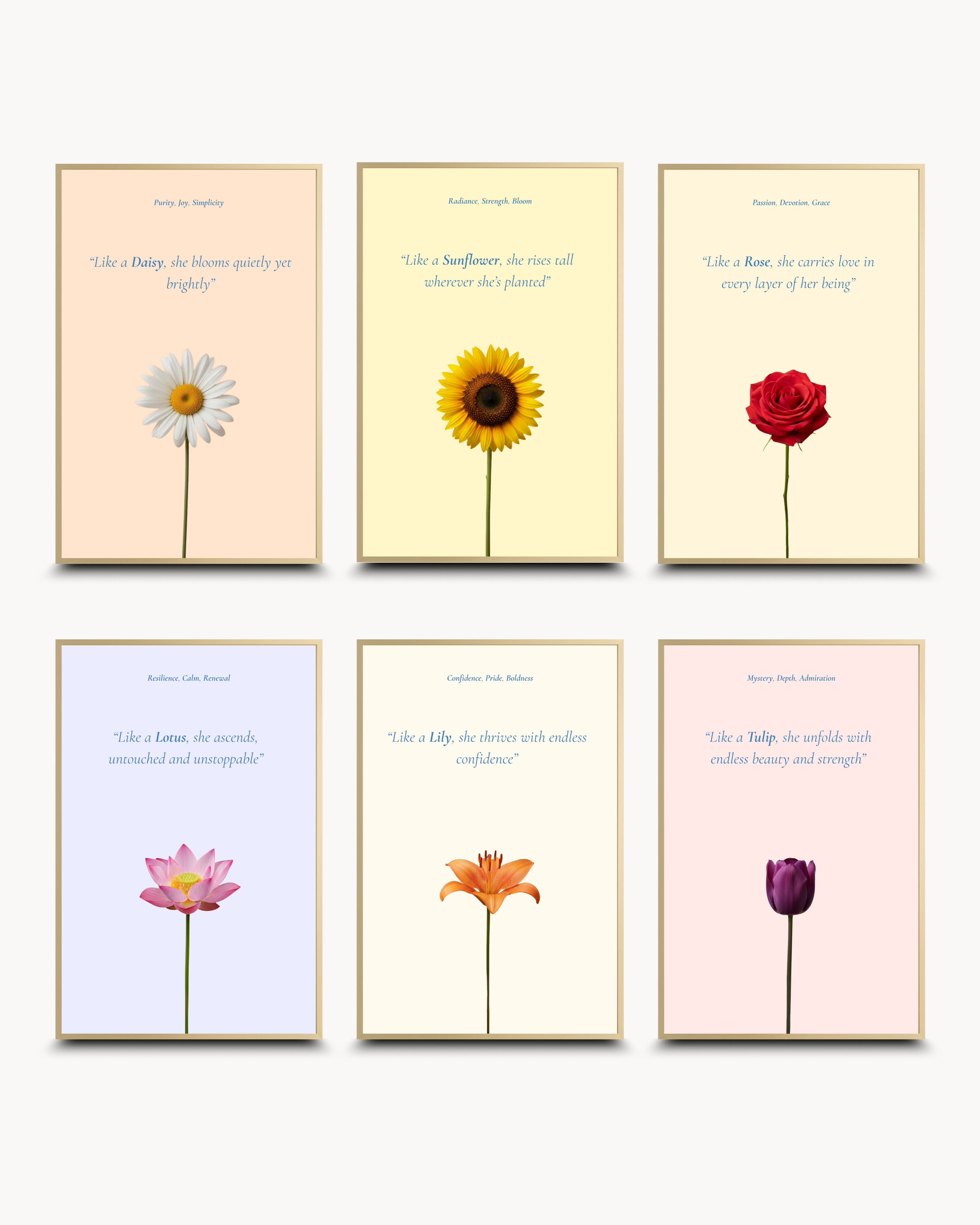 Motivational: Blossom - Set of ६