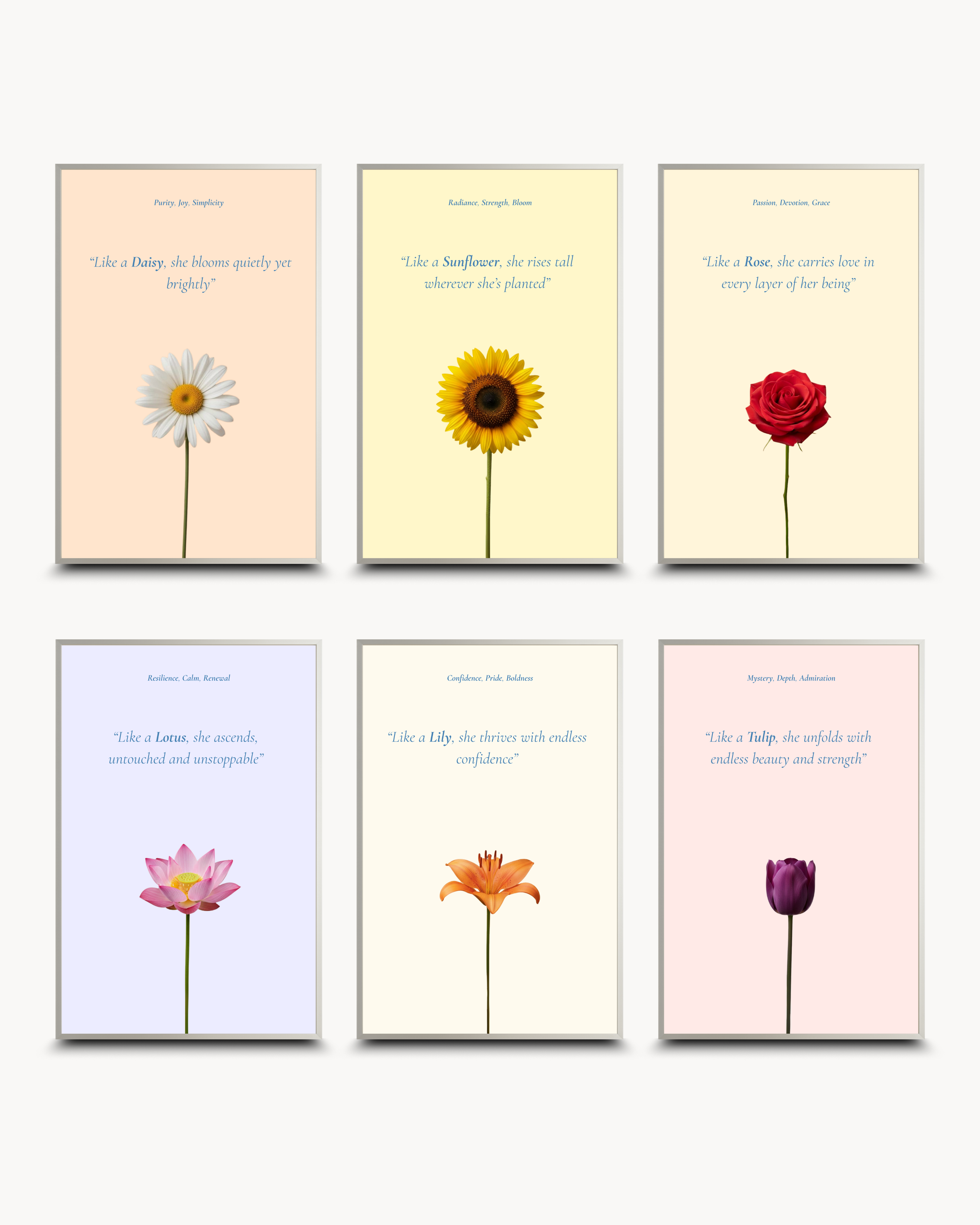 Motivational: Blossom - Set of ६
